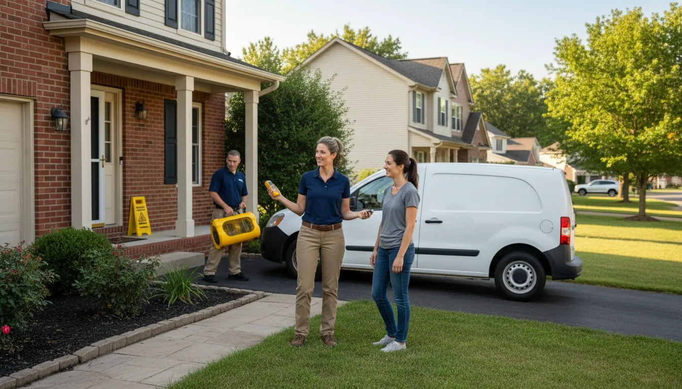 Residential water damage restoration in Mansura, LA
